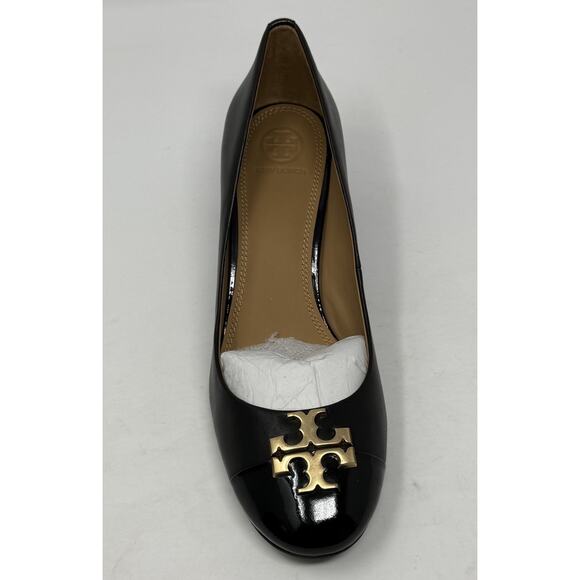 Tory Burch heels black leather Everly 9 shoes - Picture 5 of 10